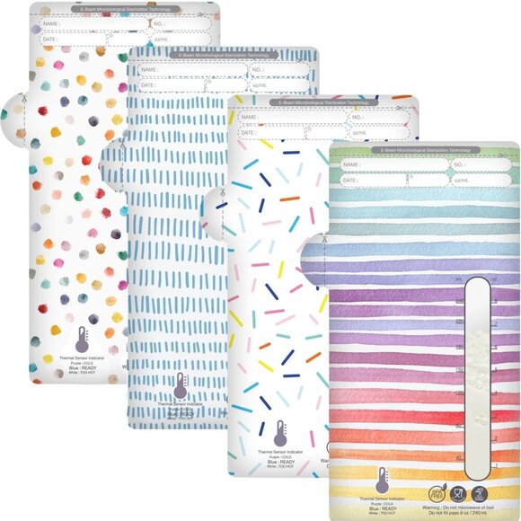 Sposie Handbags - 400 Count Breast Milk Storage Bags 8oz Leak-Proof BPA-Free Freezer Safe